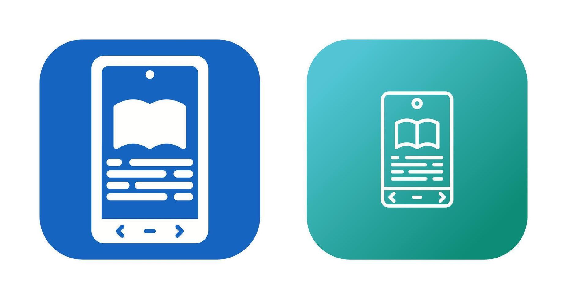 E book Reader Vector Icon