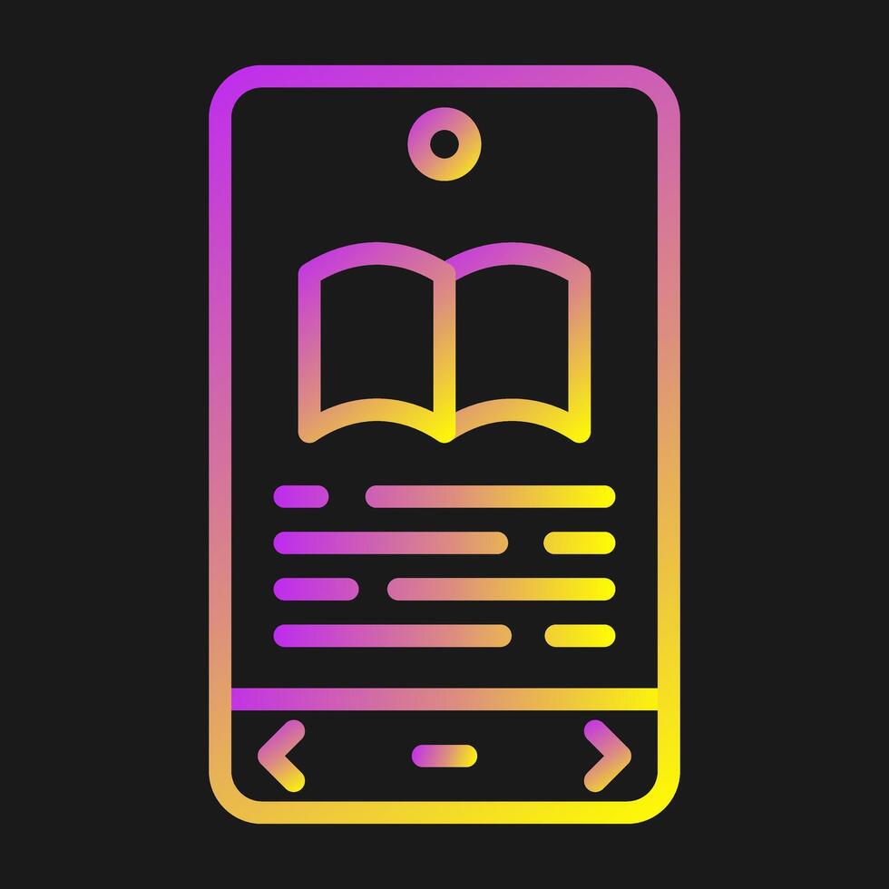 E book Reader Vector Icon