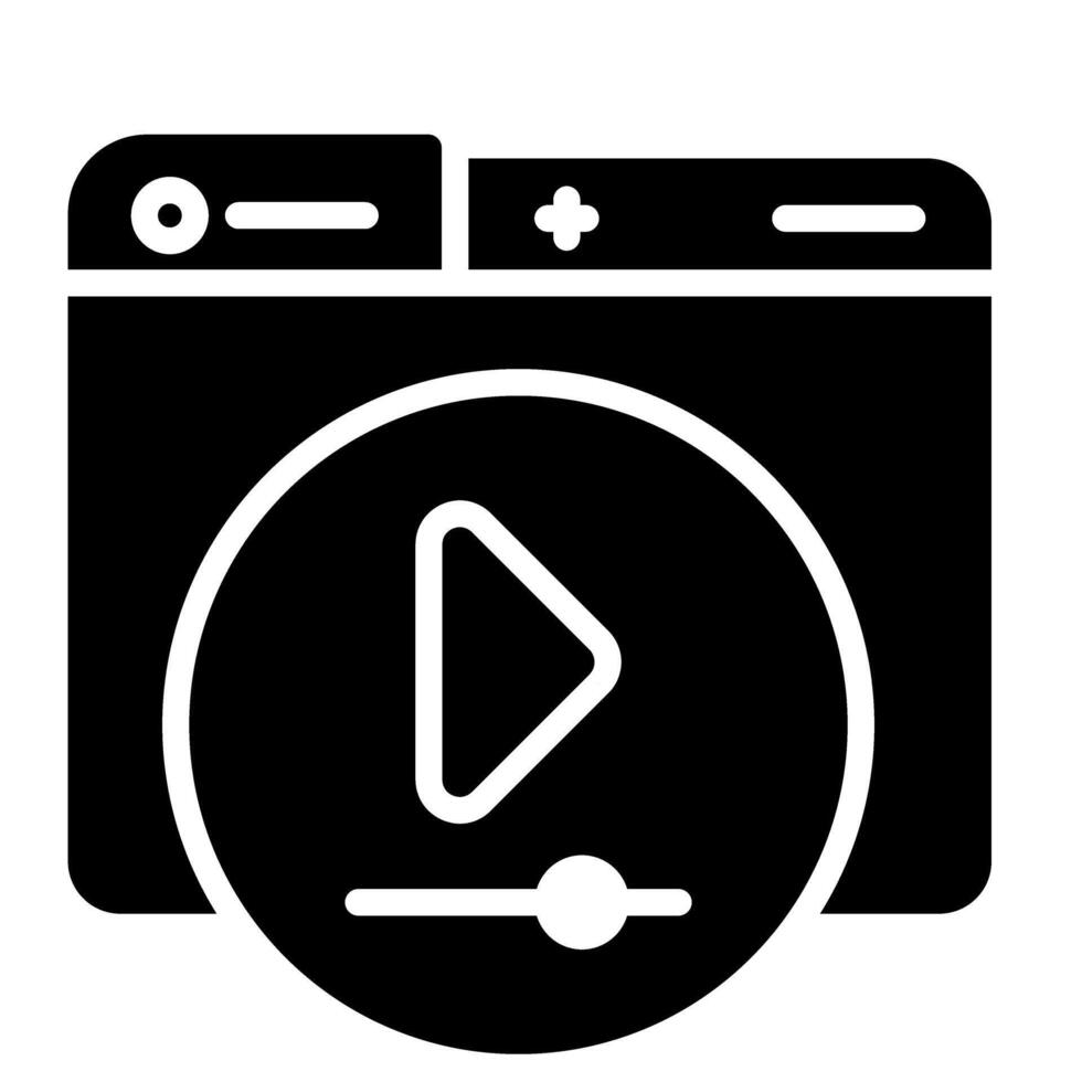 Video Player Vector Icon
