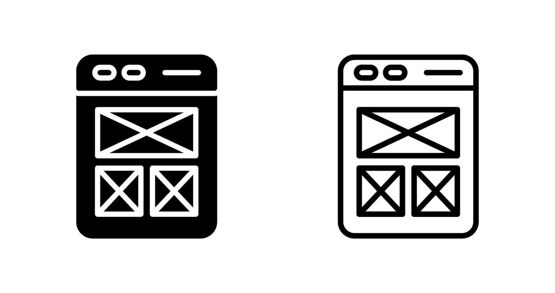 Wireframing Vector Icon