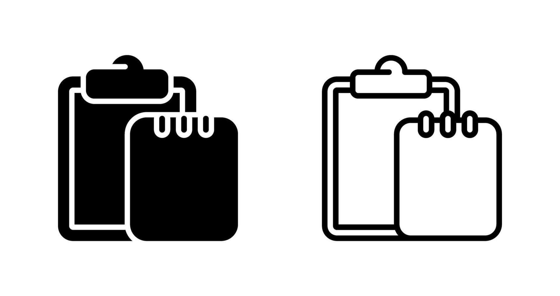 Task list with writing pad Vector Icon