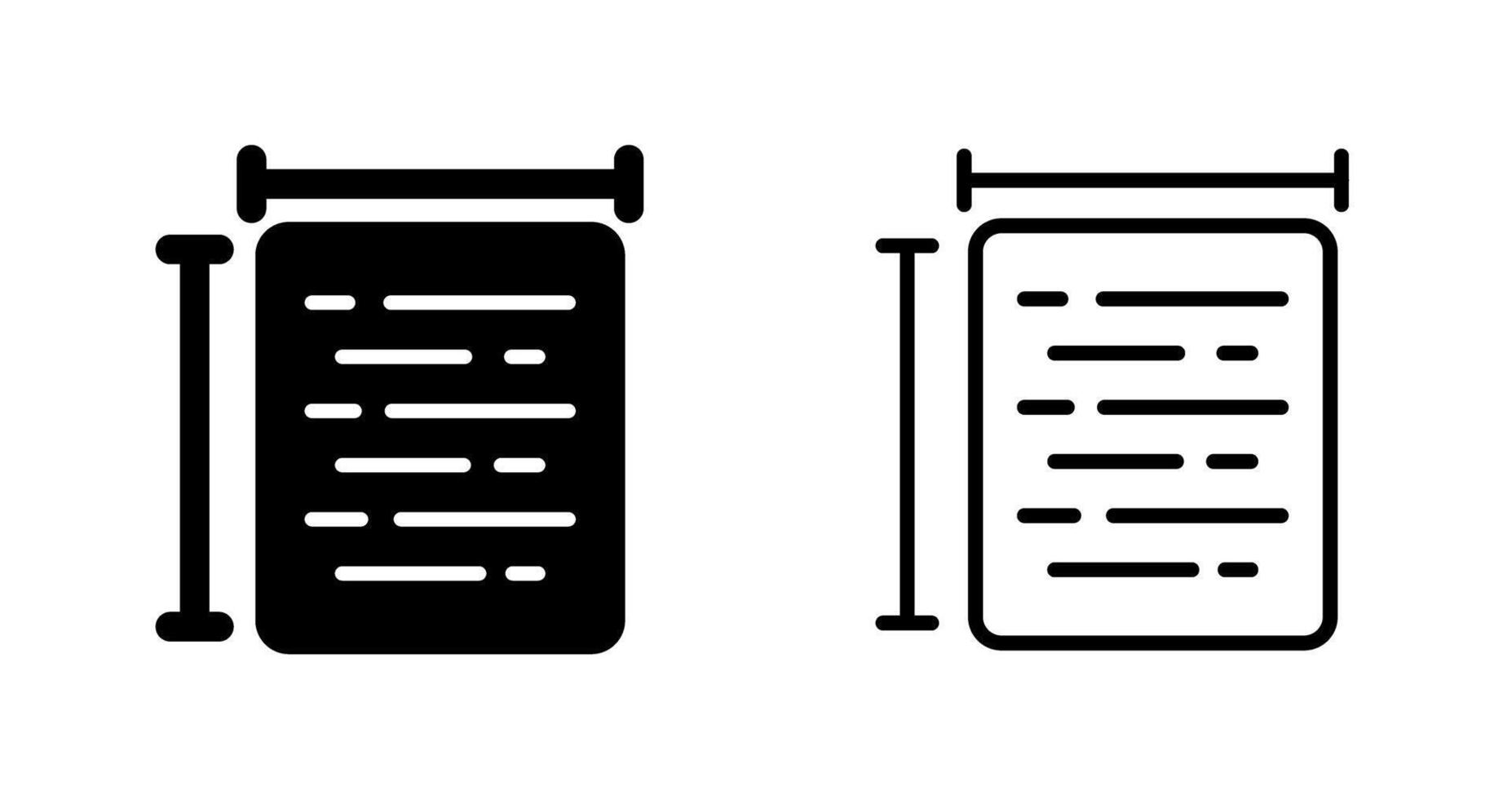 Document Size Vector Icon