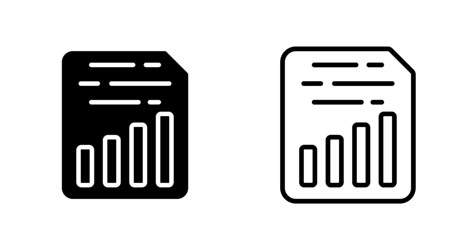 Document Insert Chart Vector Icon