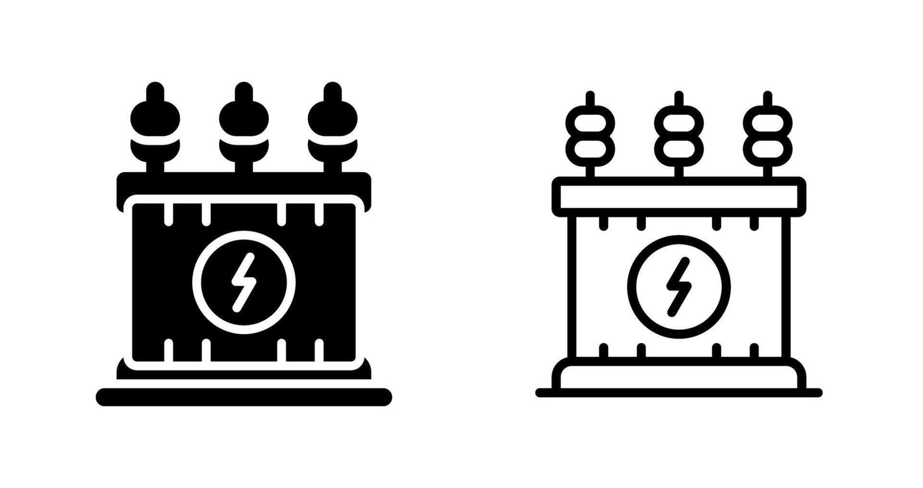 Power Transformer Vector Icon