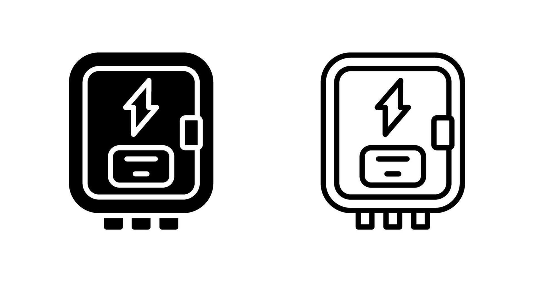 icono de vector de panel eléctrico