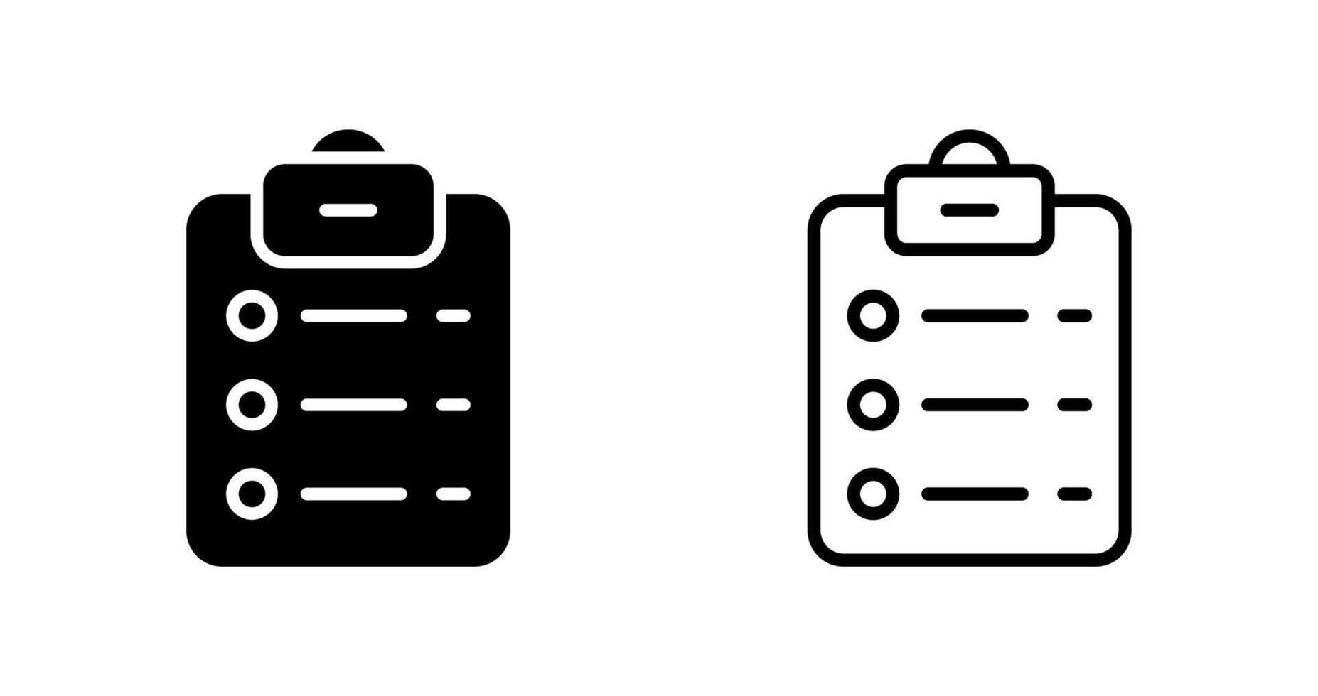 List Check Vector Icon