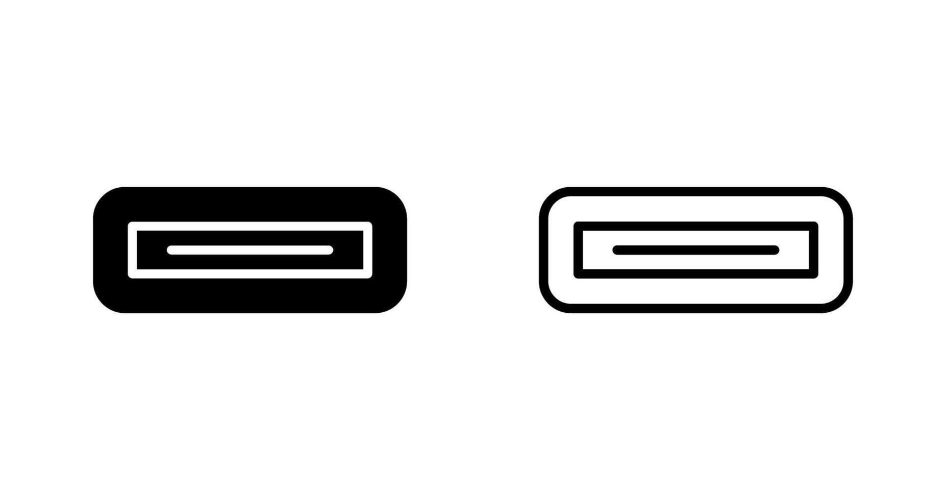 USB Port Vector Icon