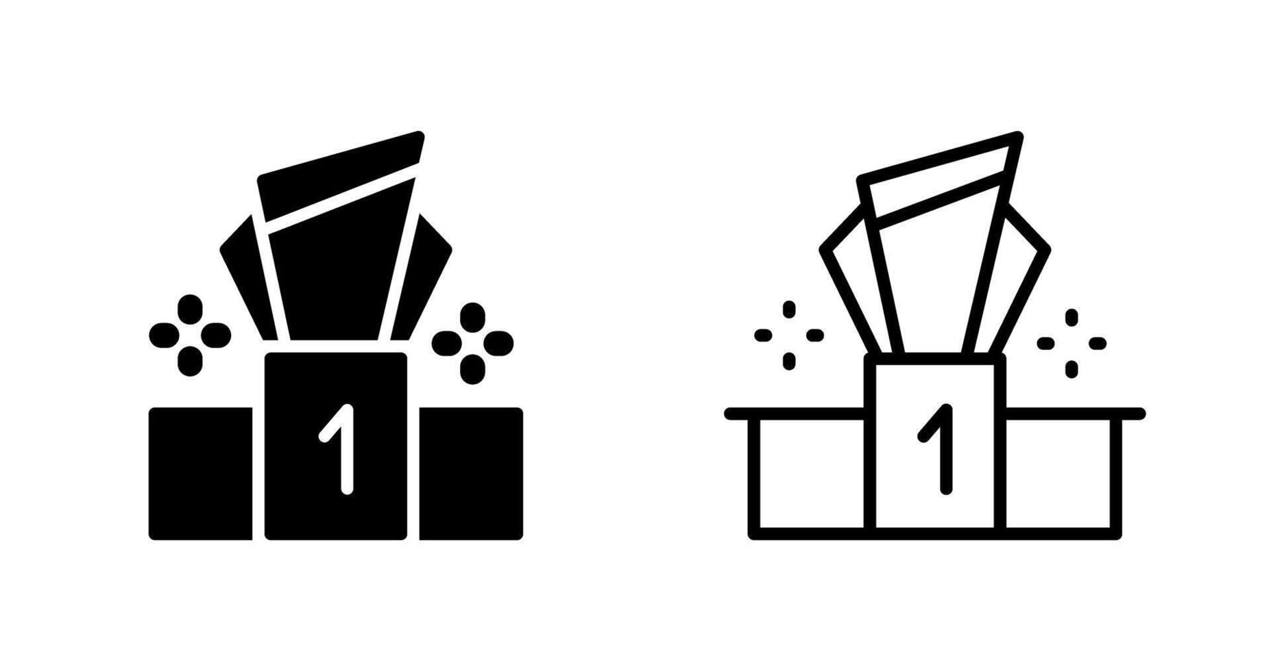 Podium Vector Icon