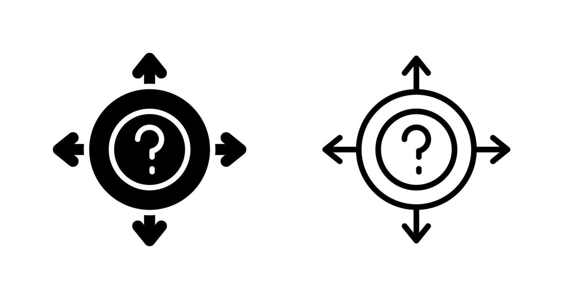 Uncertainty Vector Icon