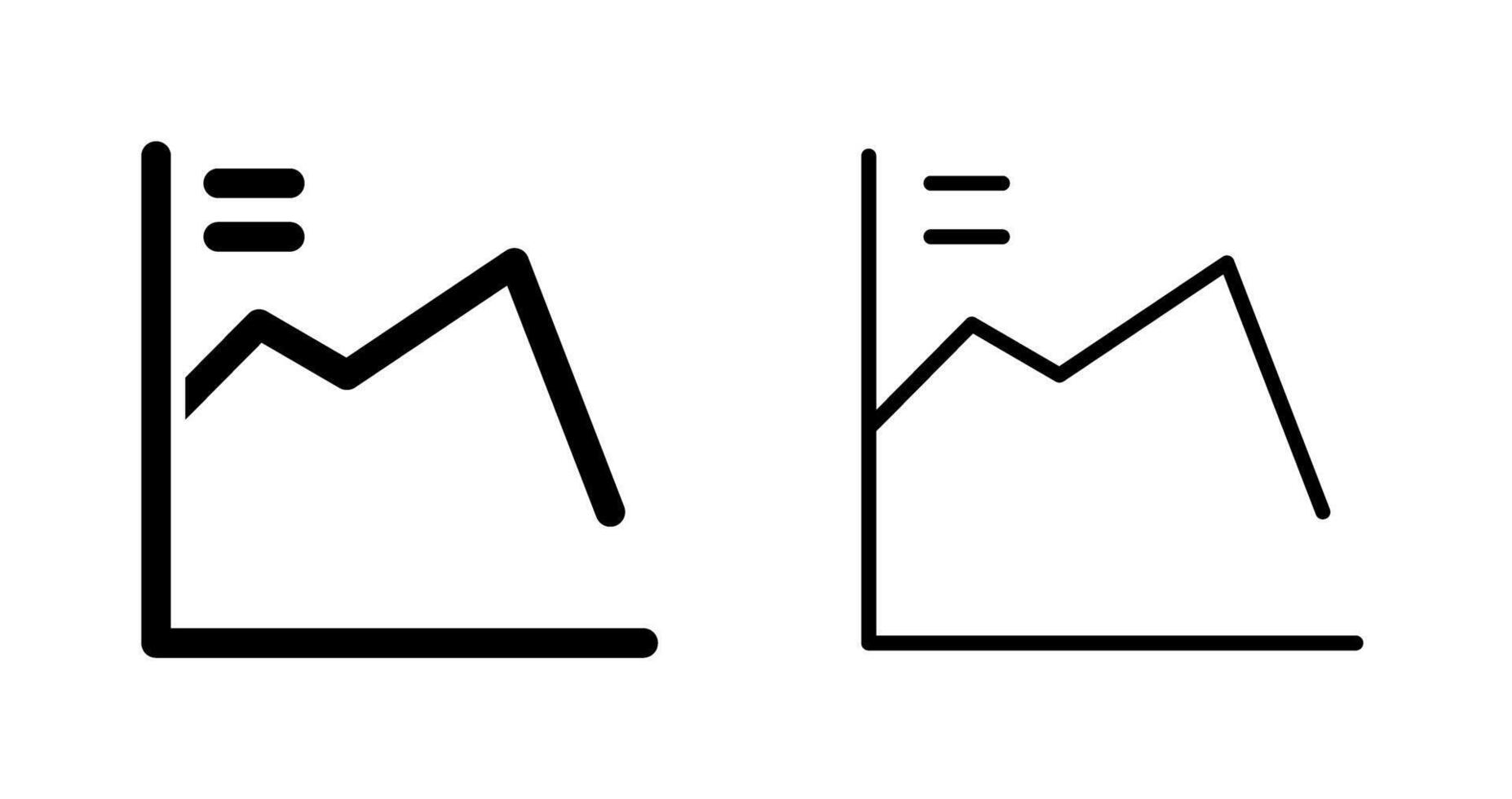 económico recesión vector icono