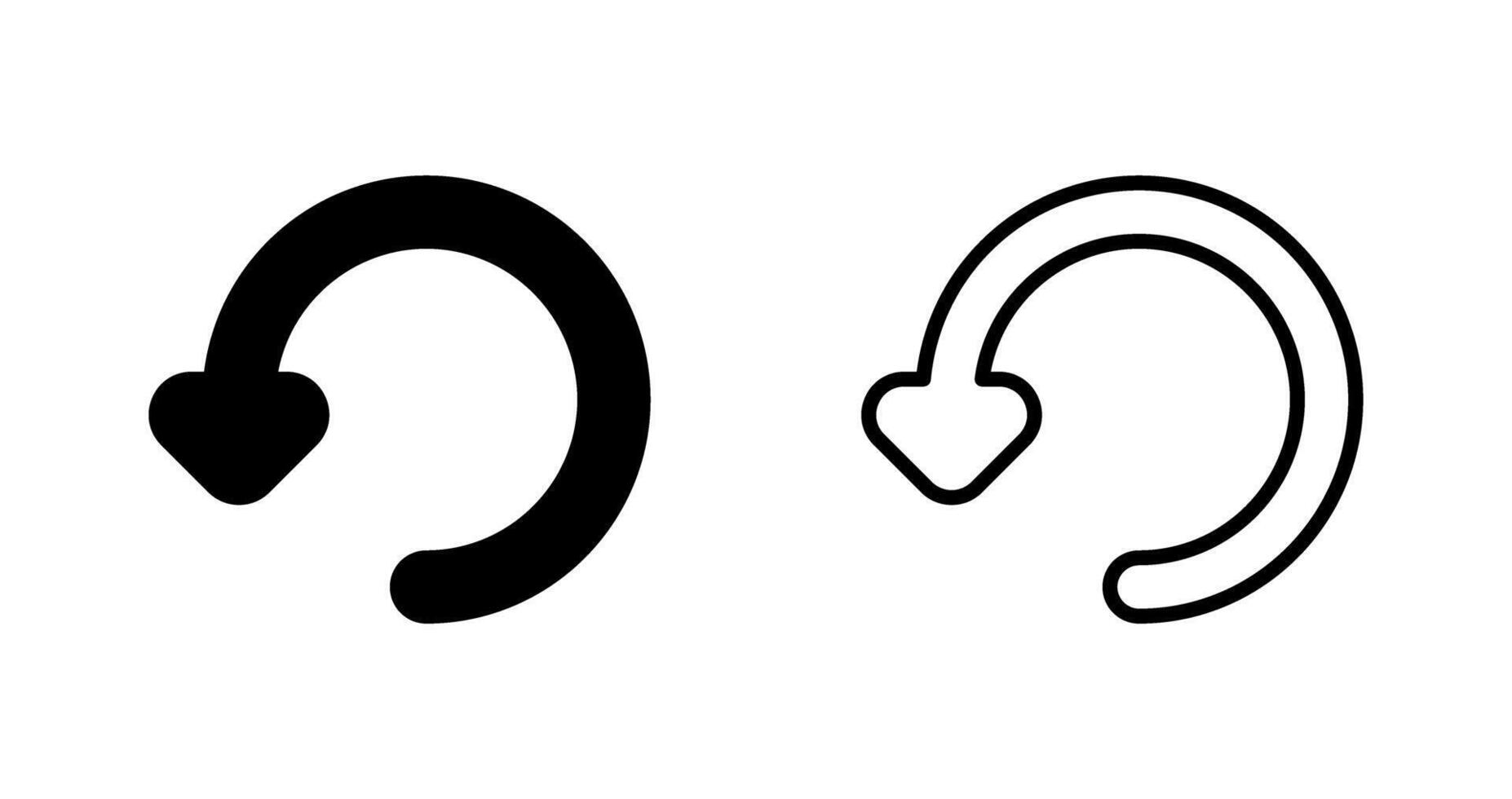 Rotate Left Vector Icon