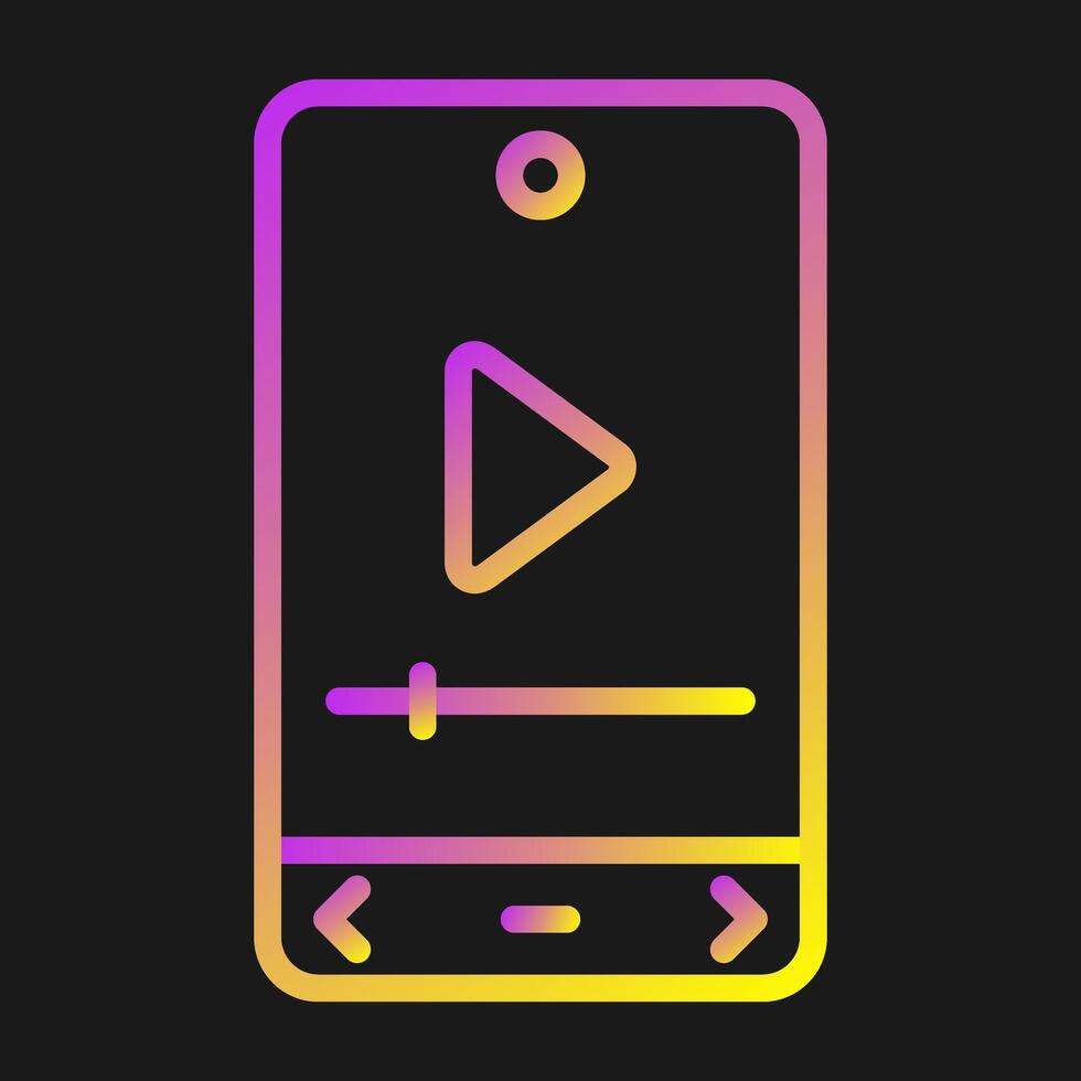 Video Player Vector Icon