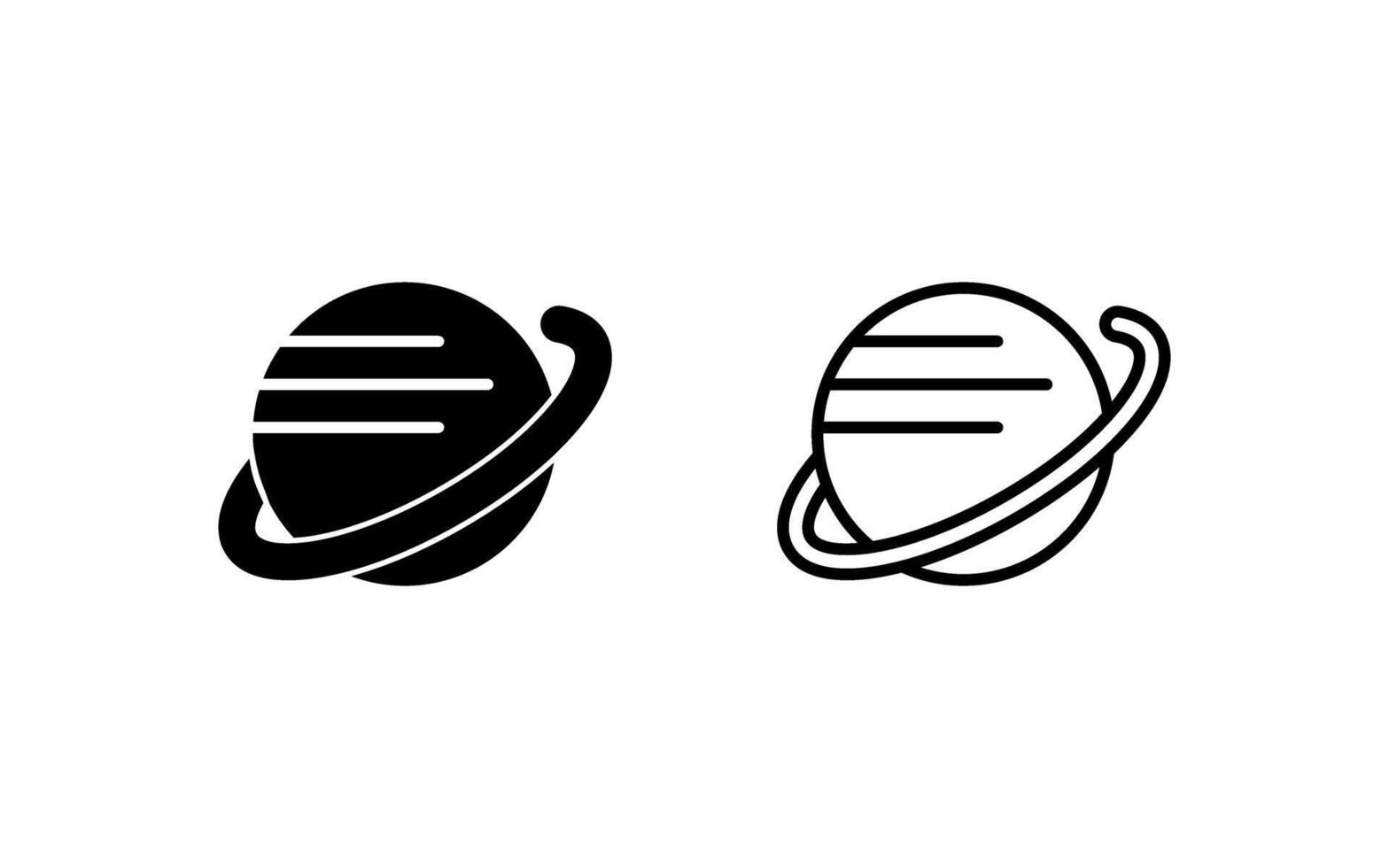 icono de vector de planeta