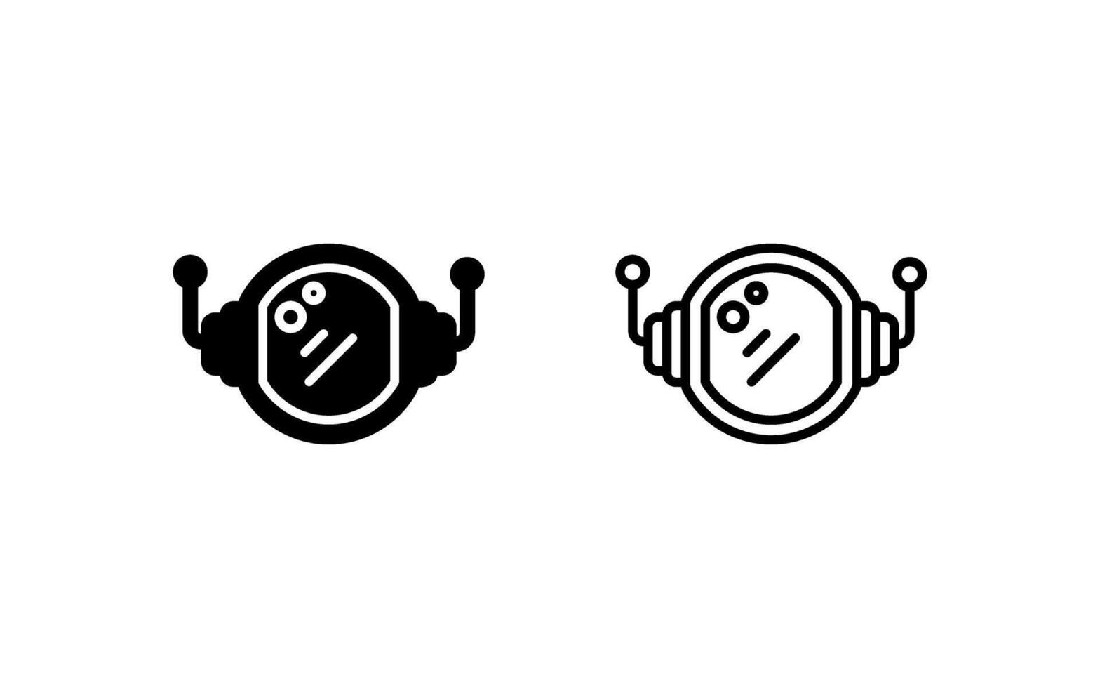 Astronaut Helmet Vector Icon