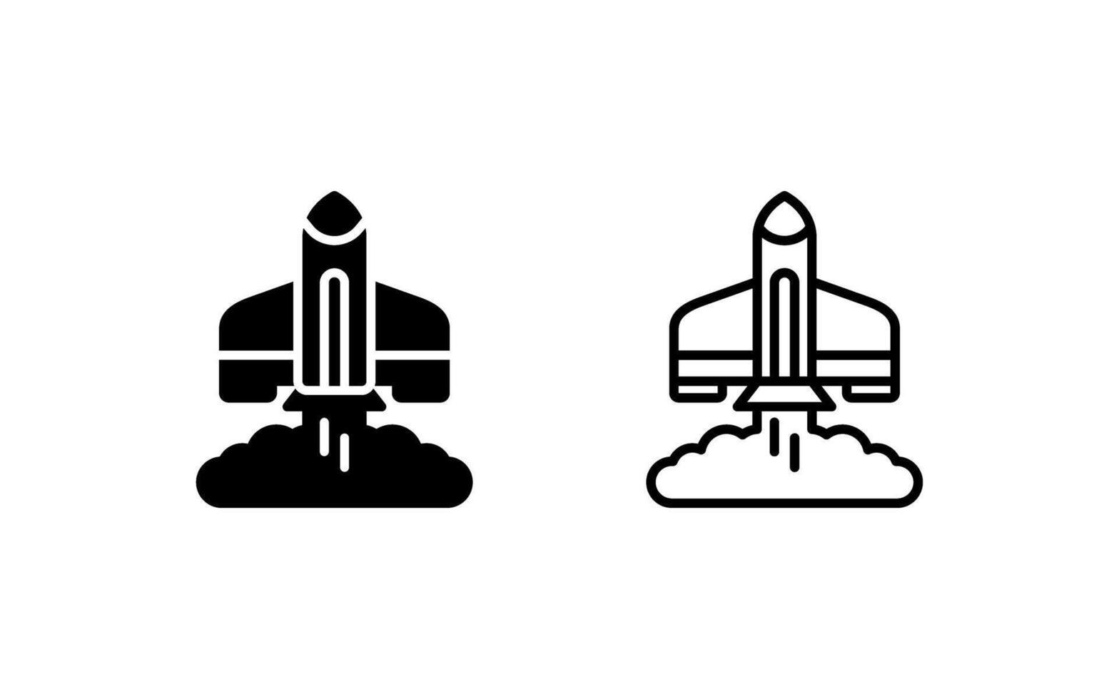 Rocket Launch Vector Icon