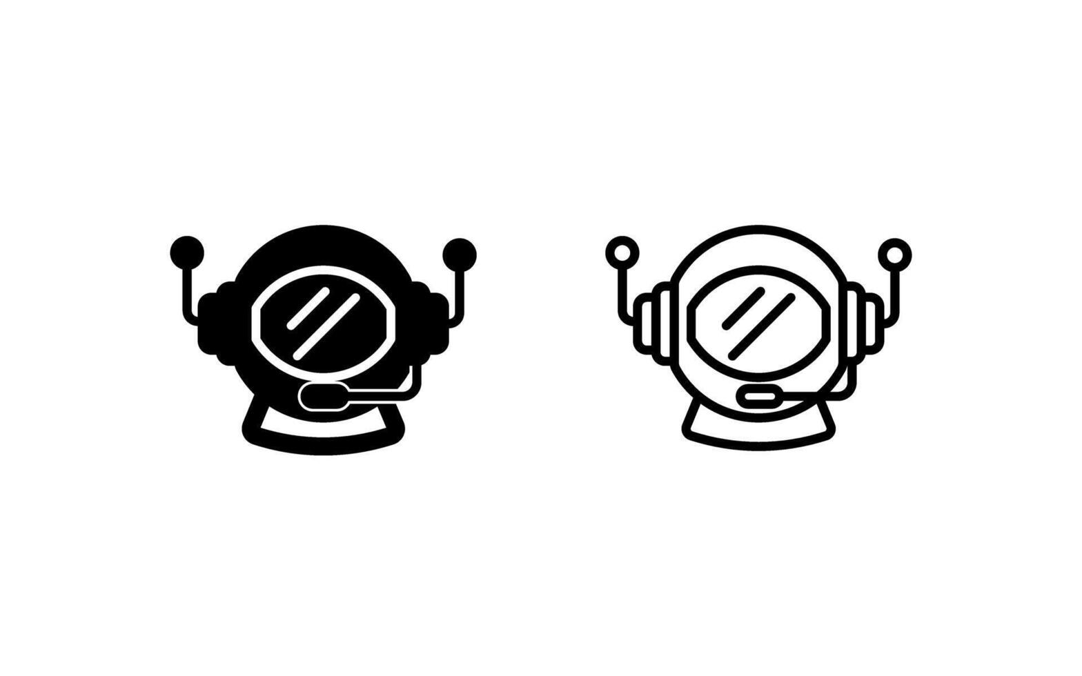 Astronaut Helmet Vector Icon