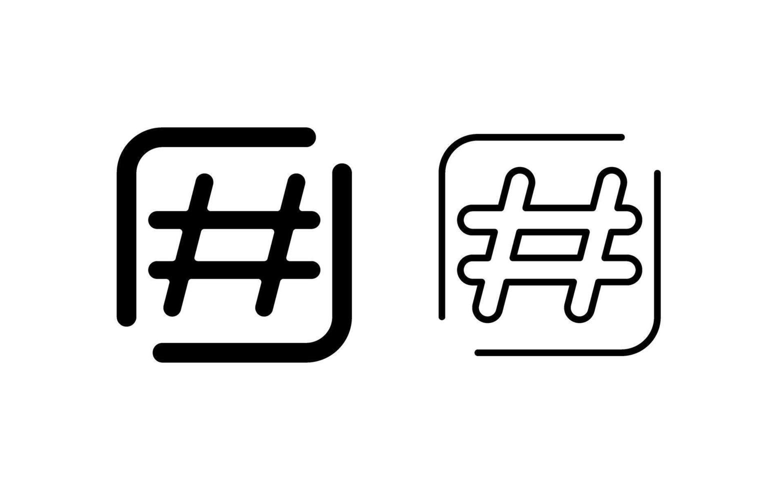 Hashtag Vector Icon