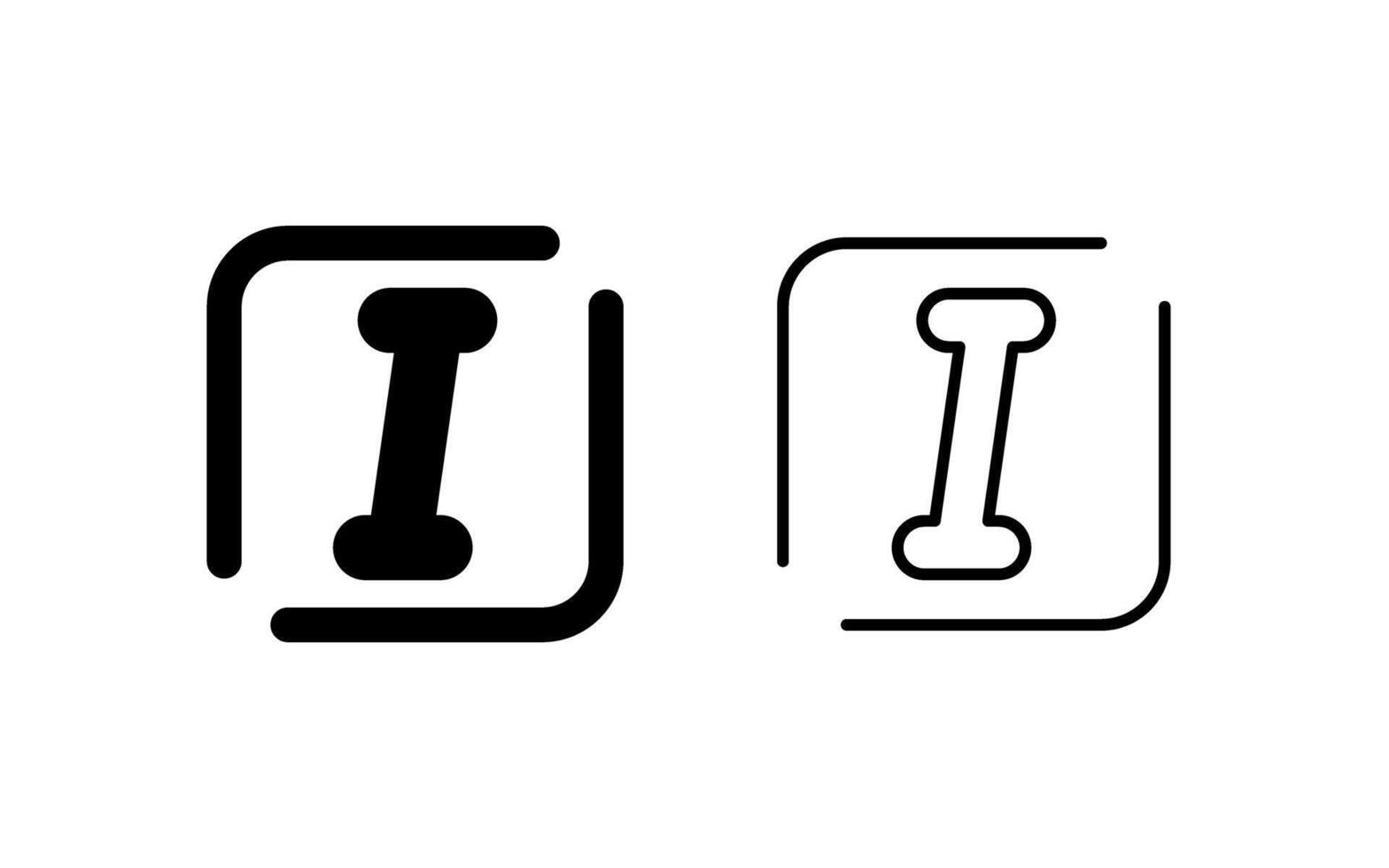 Italic Vector Icon