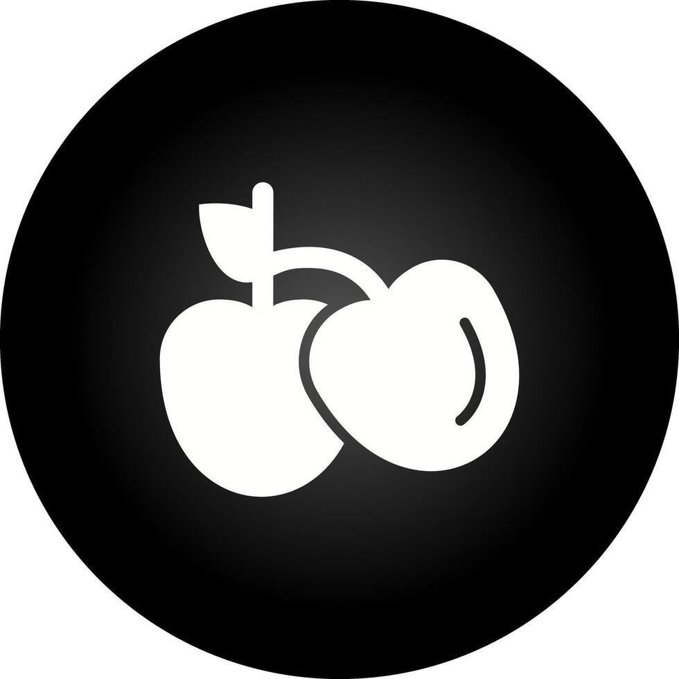 icono de vector de cerezas