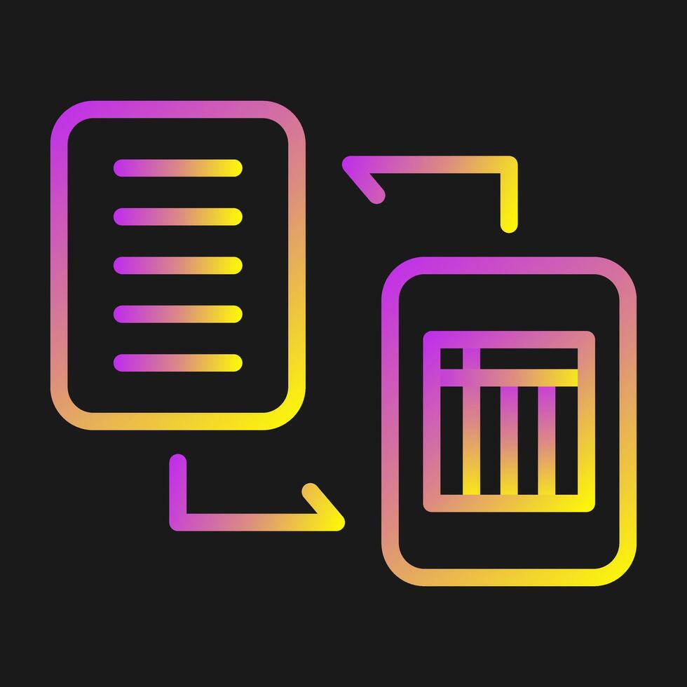 Document Workflow Vector Icon