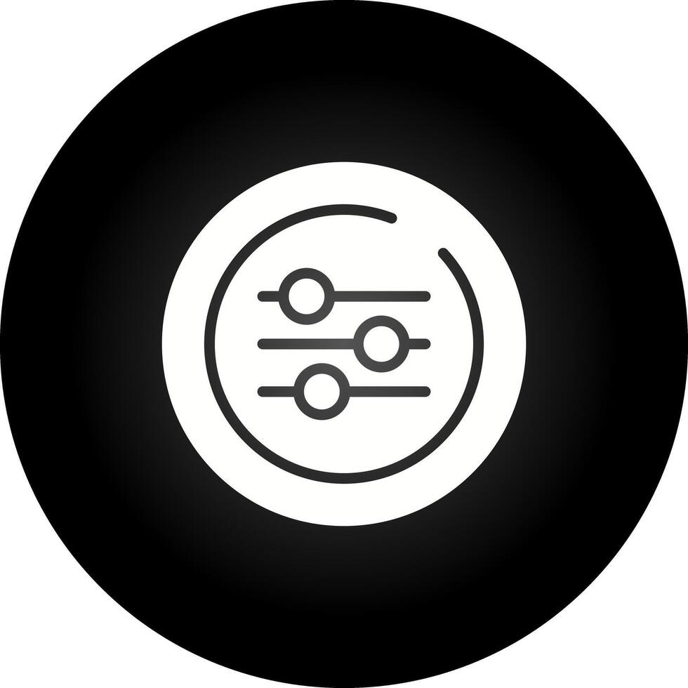 Equalizer Circle Vector Icon