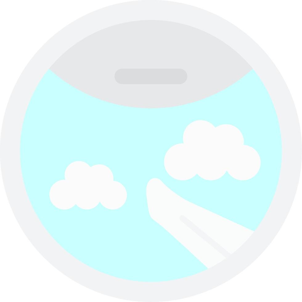 Porthole Flat Light Icon vector