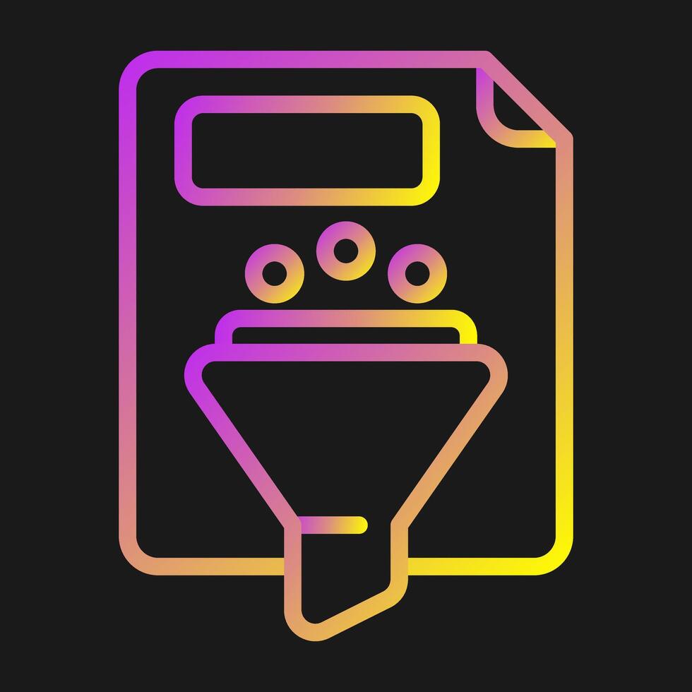Filtering Vector Icon