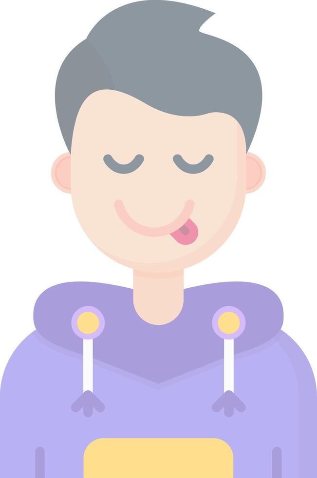 Tongue Flat Light Icon vector