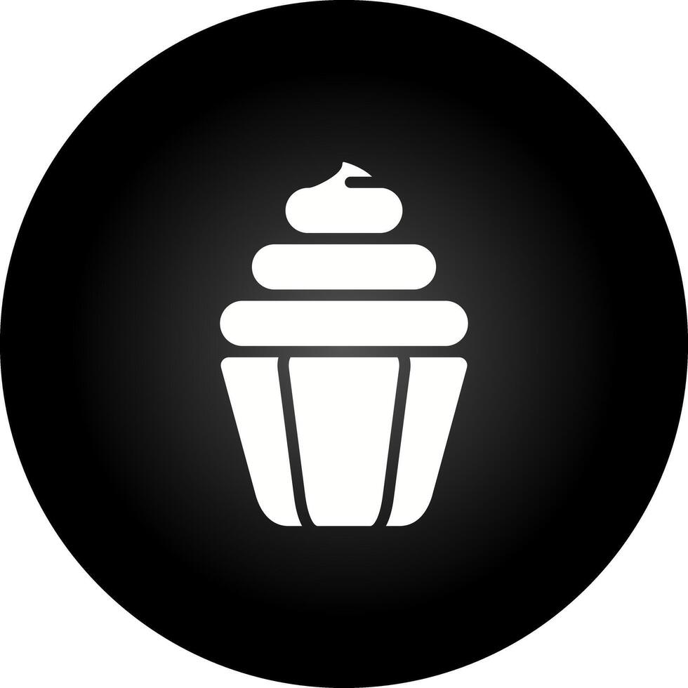 icono de vector de cupcake