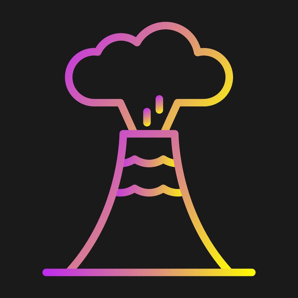 Volcano Vector Icon