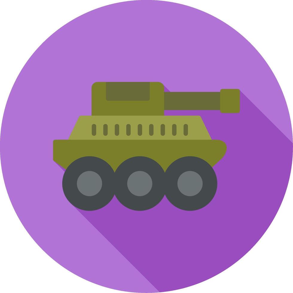 icono de vector de tanque militar