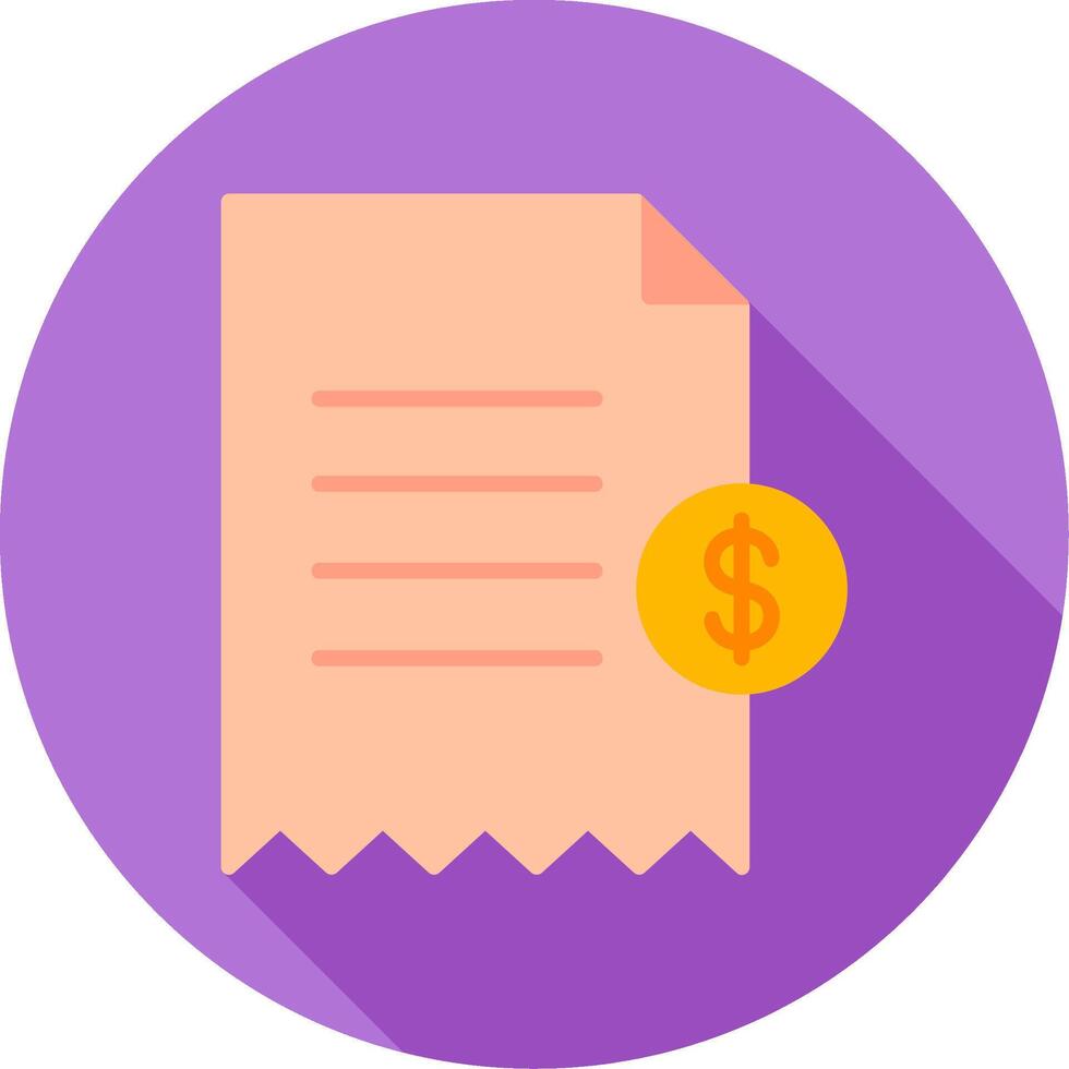 Shopping Receipt Vector Icon