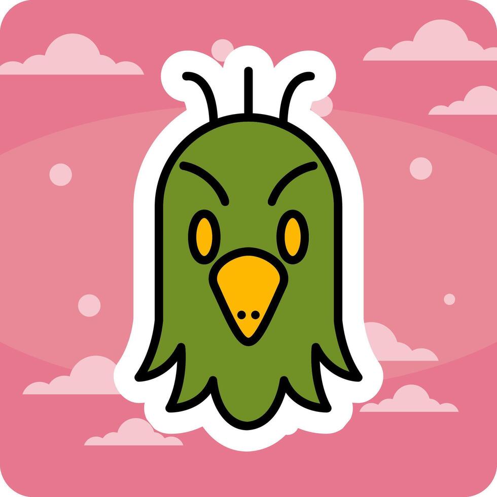 icono de vector de loro