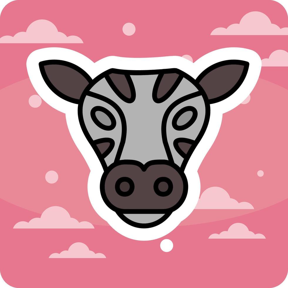 Zebra Vector Icon