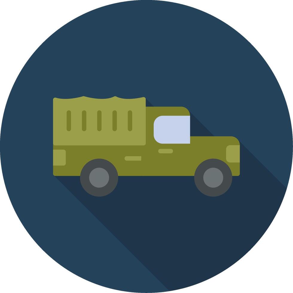 icono de vector de camión militar