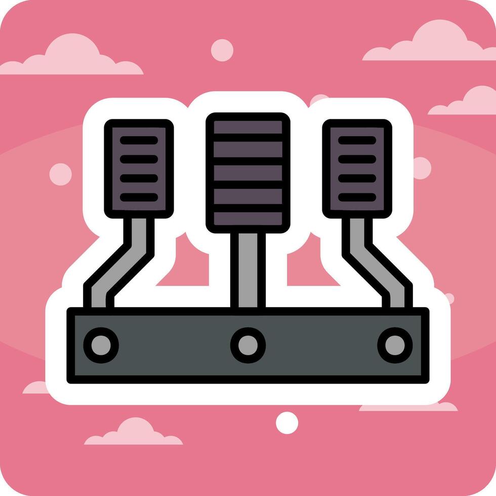 Car Accelerator Vector Icon