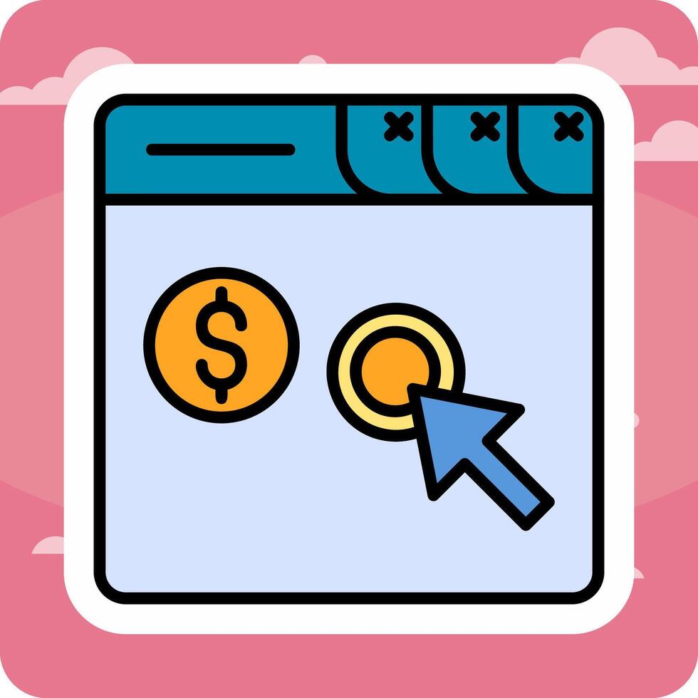 Pay Per Click Vector Icon