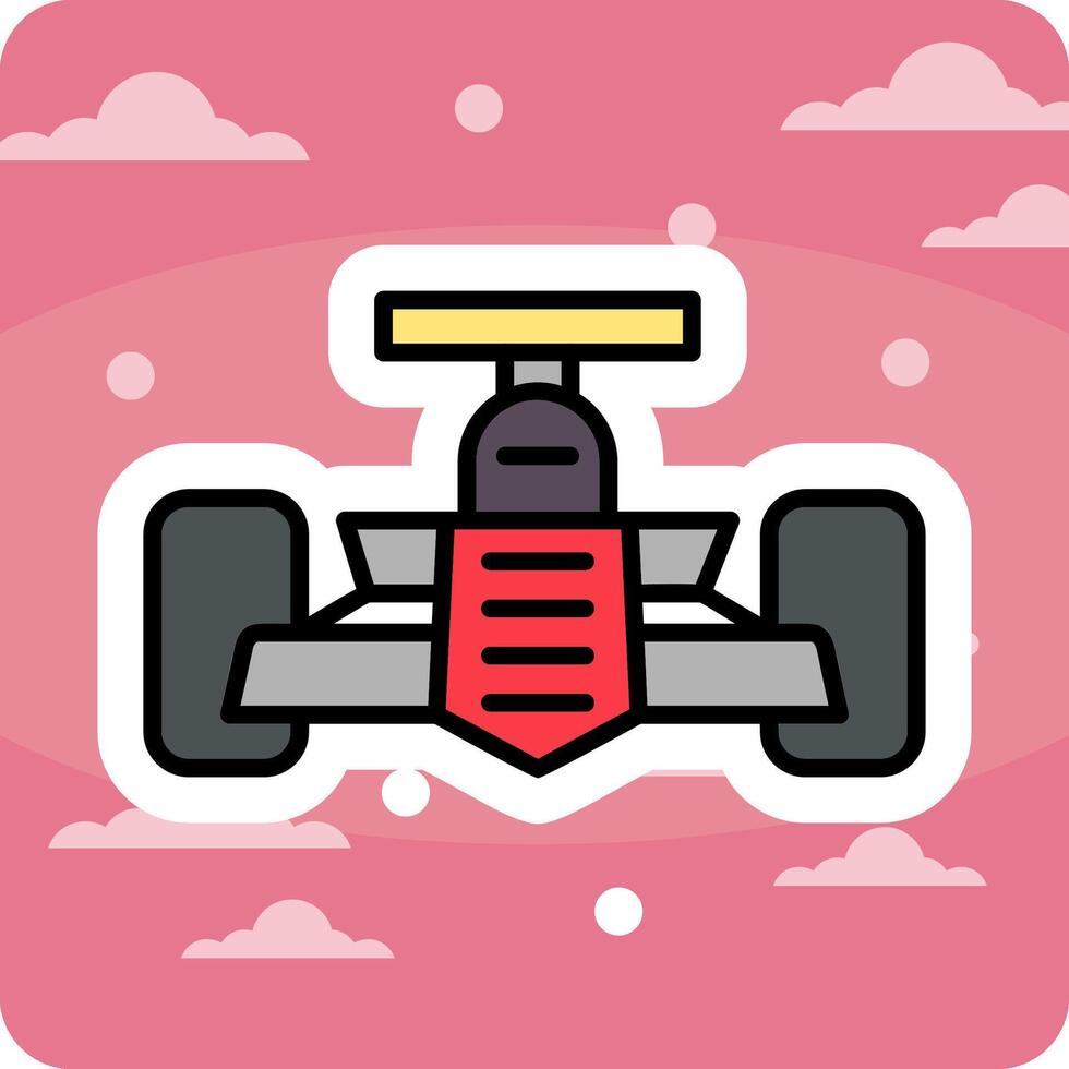 Racing Car Vector Icon