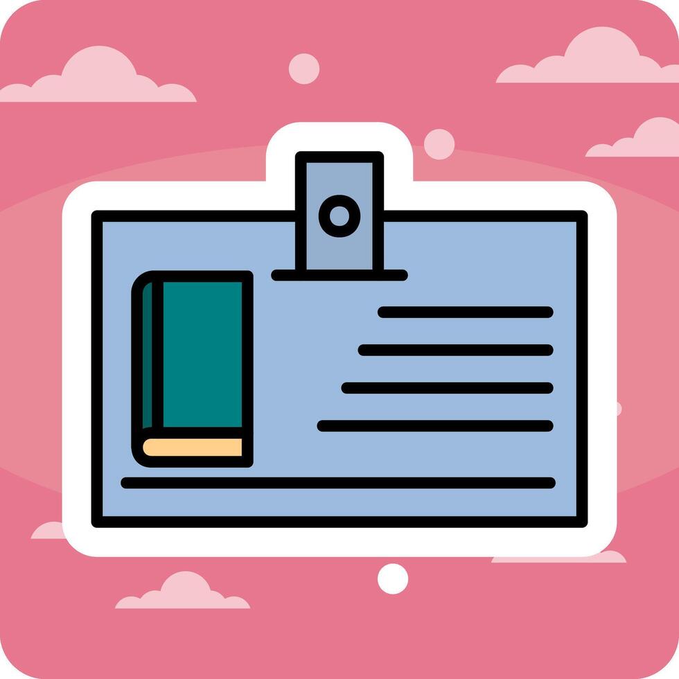 Library Card Vector Icon