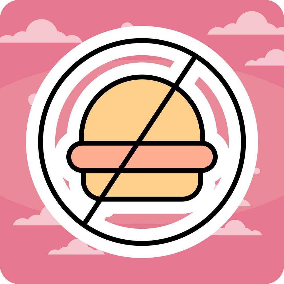 No Food Vector Icon