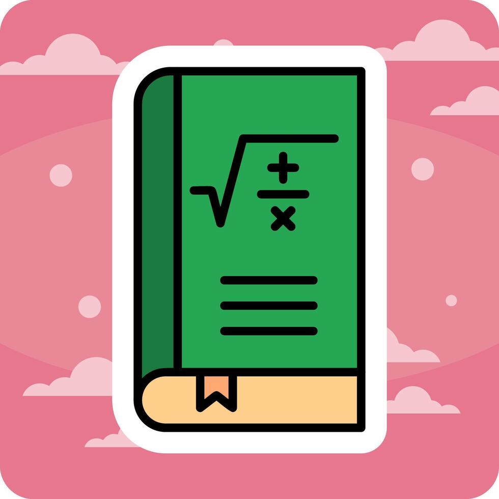 Maths Book Vector Icon