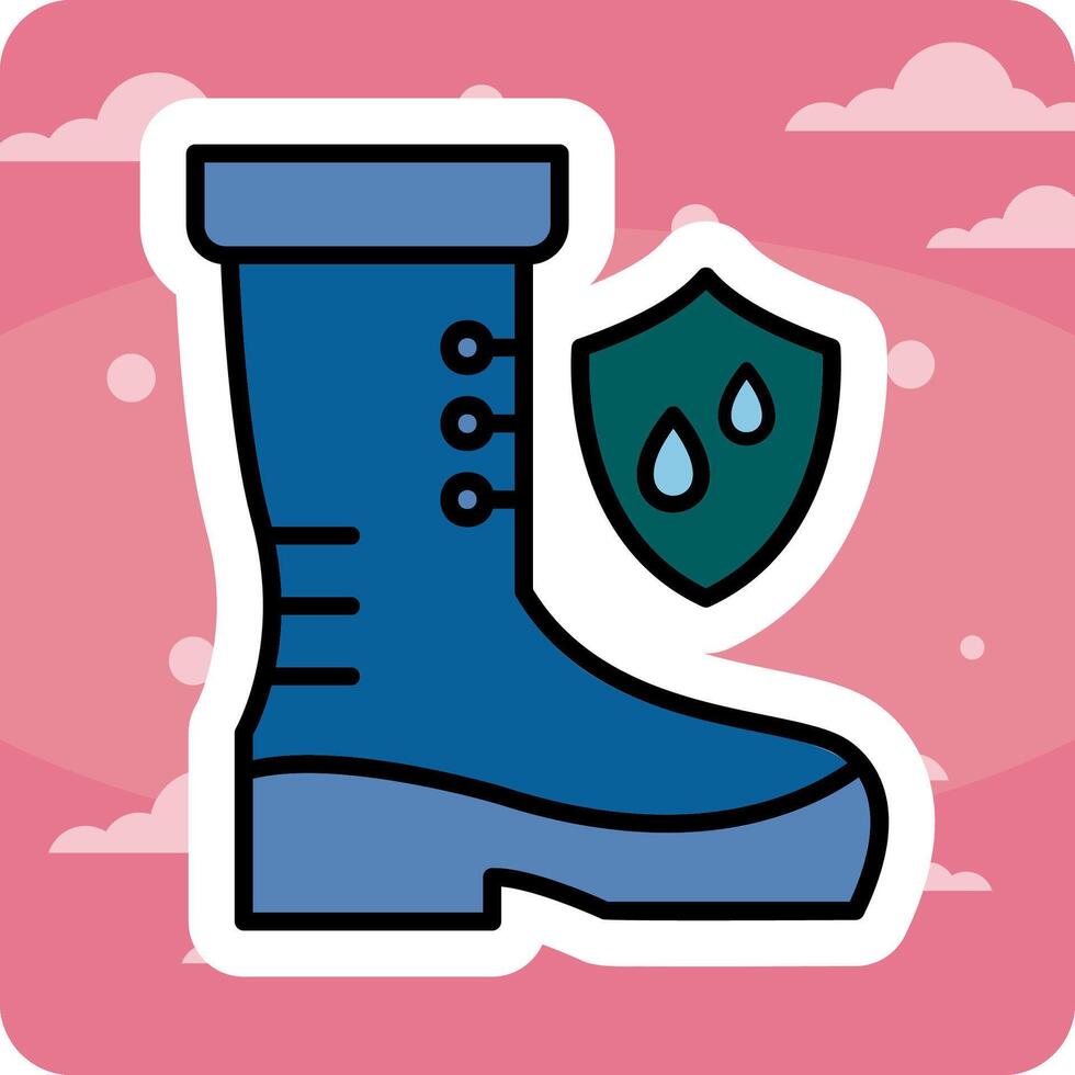 Waterproof Shoes Vector Icon