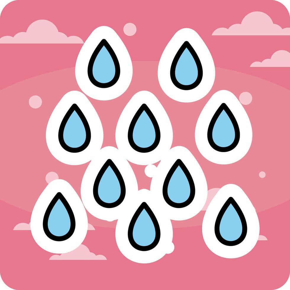 icono de vector de lluvia