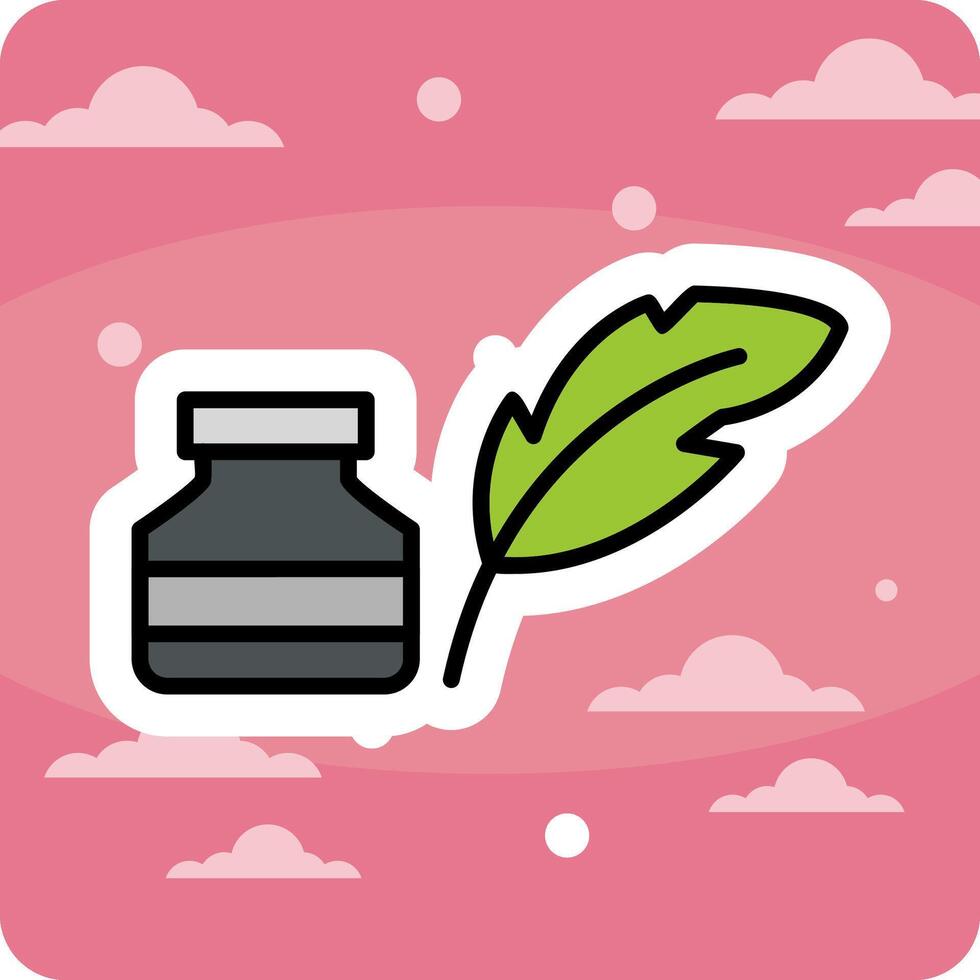 Quill And Ink Vector Icon