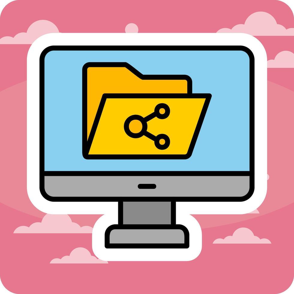 File Sharing Vector Icon