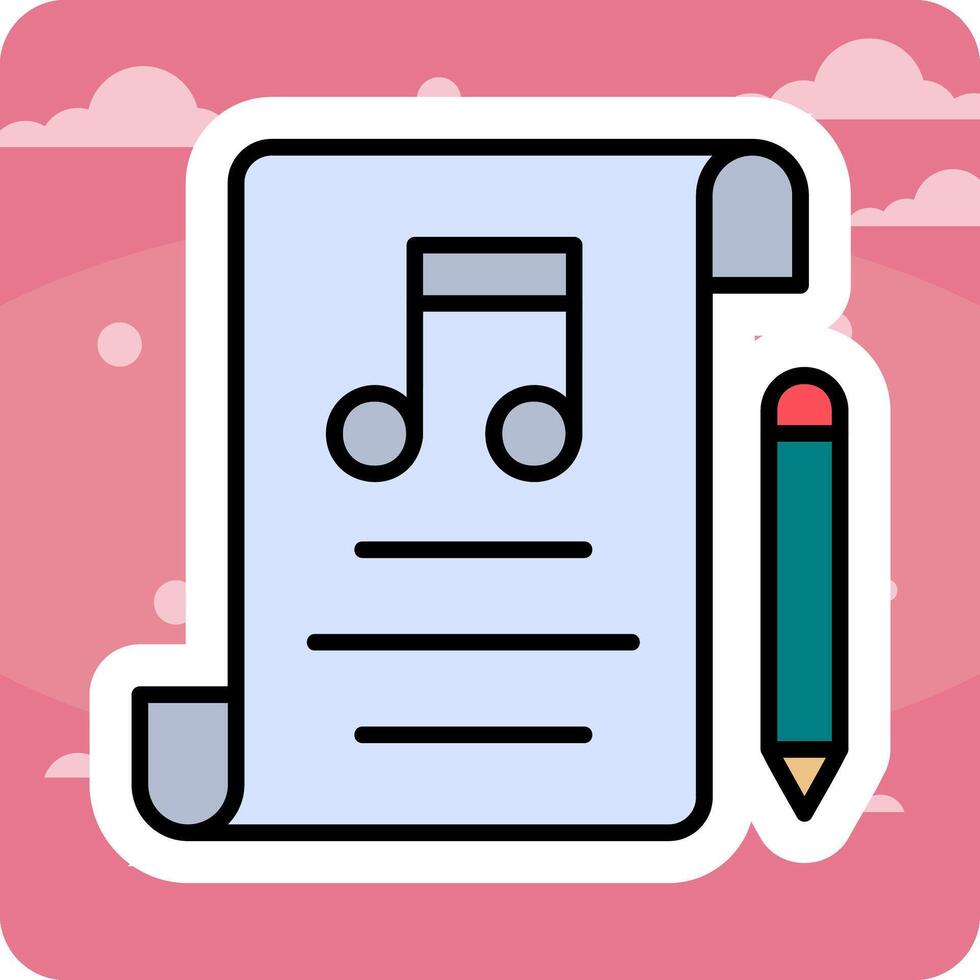 Music Composing Vector Icon