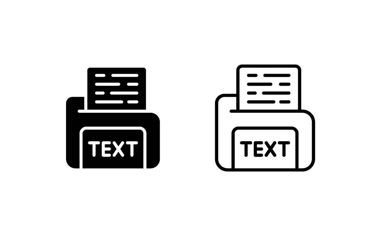 Text File Vector Icon