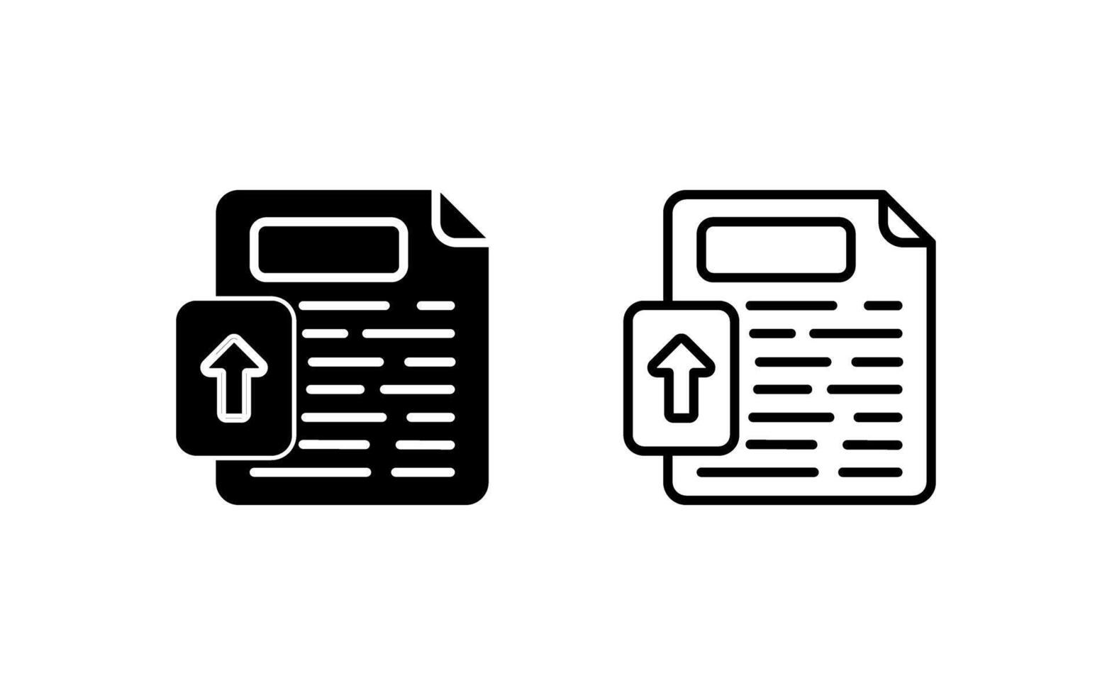 Upload File Vector Icon