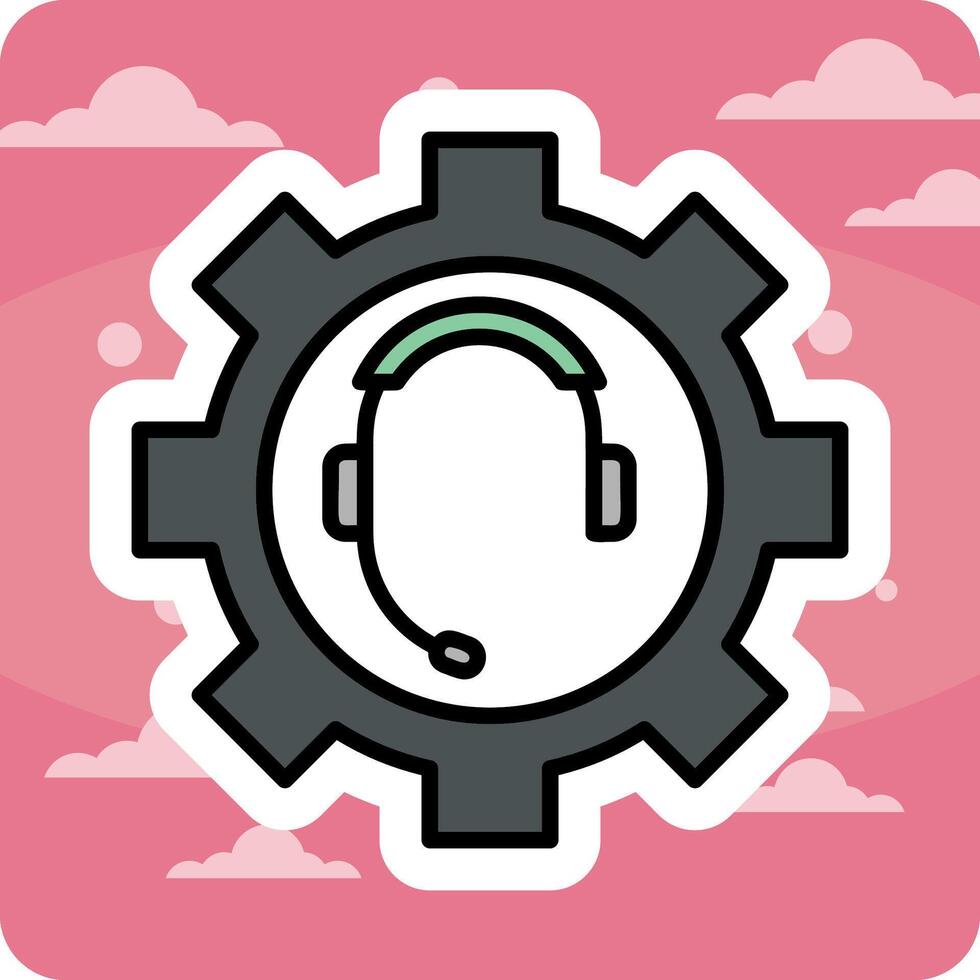 Call Serves setting Vector Icon