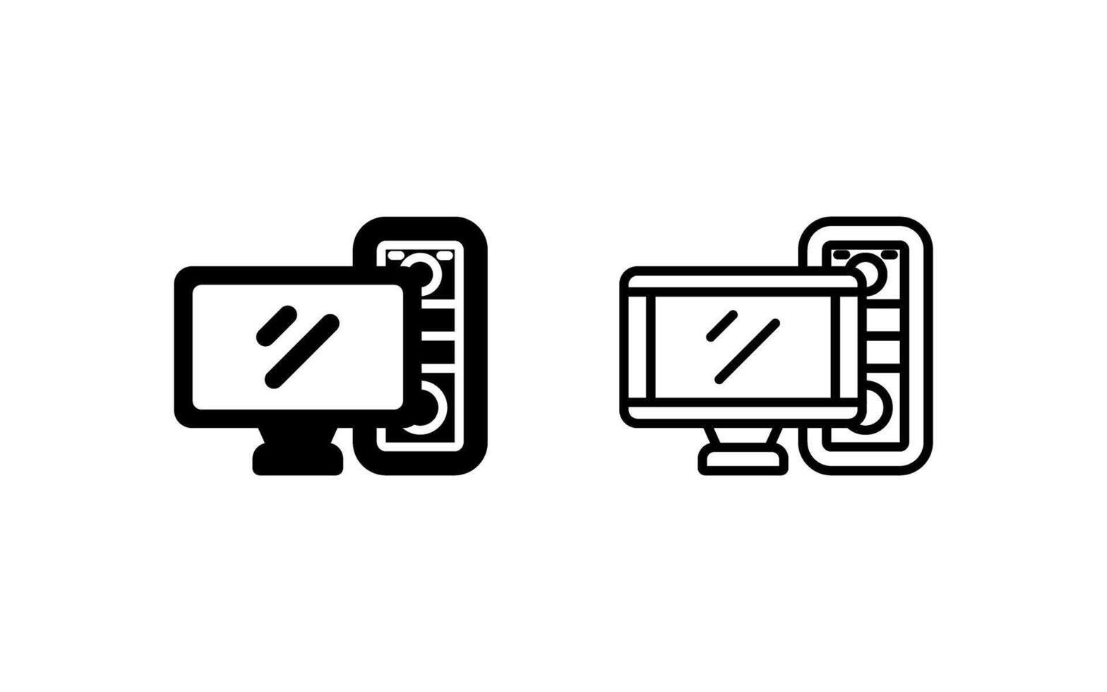 Computer Vector Icon